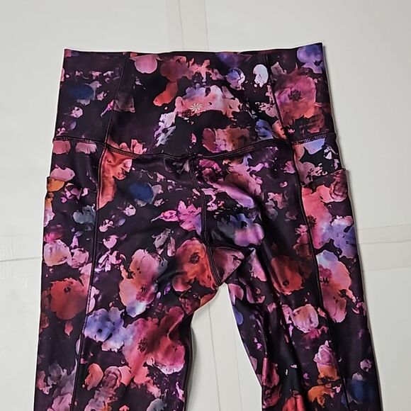 Athleta Salutation Stash Pocket II Printed Tight size S - Picture 6 of 8